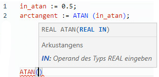 Beispiel f&uuml;r strukturierten ATAN-Text