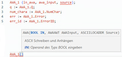 Beispiel f&uuml;r strukturierten AWA-Text
