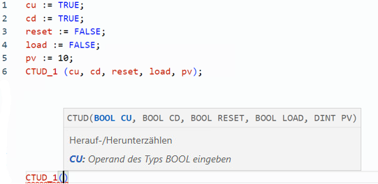 Beispiel f&uuml;r strukturierten CTUD-Text