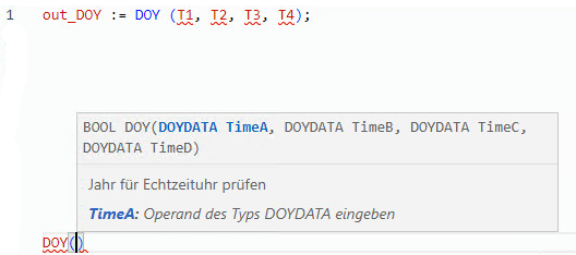 Beispiel f&uuml;r strukturierten DOY-Text
