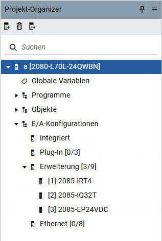 Micro870 L70E-Controller mit Erweiterungsmodulen