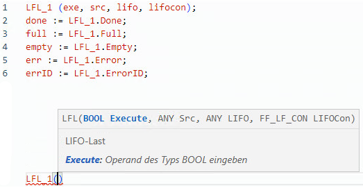 Beispiel für strukturierten LFL-Text
