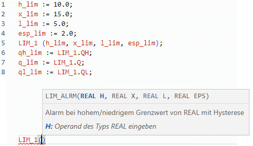 Beispiel für strukturierten LIM-Text
