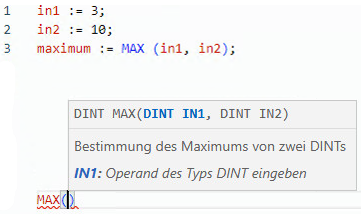 Beispiel für strukturierten MAX-Text