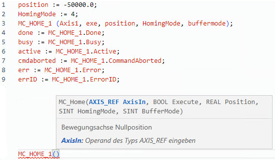 Beispiel für strukturierten MC_Home-Text