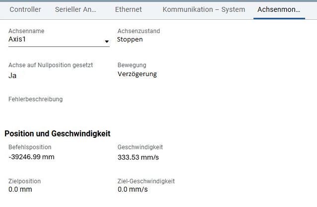 Achsen&uuml;berwachung