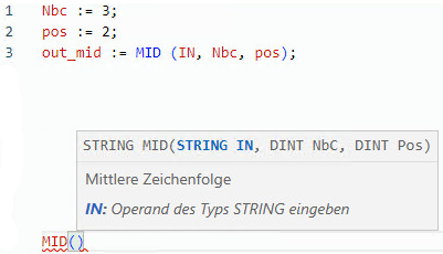 Beispiel f&uuml;r strukturierten MID-Text