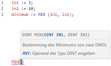 Beispiel für strukturierten MIN-Text