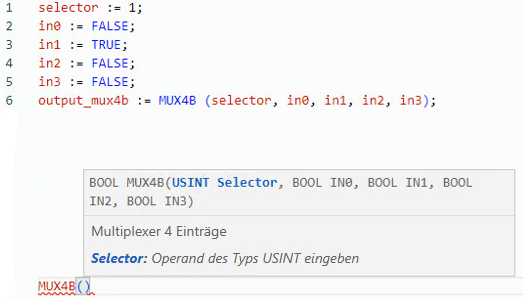 Beispiel f&uuml;r strukturierten MUX4B-Text