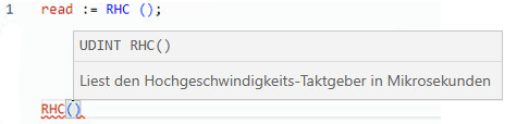 Beispiel f&uuml;r strukturierten RHC-Text