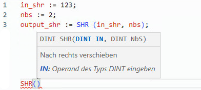 Beispiel für strukturierten SHR-Text
