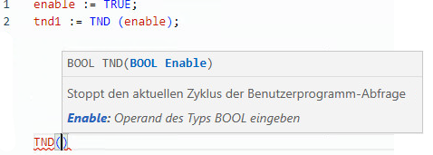 Beispiel f&uuml;r strukturierten TND-Text