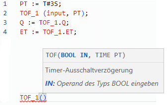 Beispiel f&uuml;r strukturierten TOF-Text