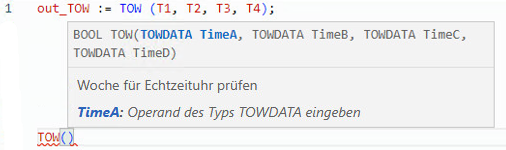 Beispiel f&uuml;r strukturierten TOW-Text