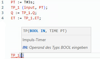 Beispiel f&uuml;r strukturierten TP-Text