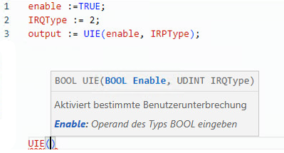 Beispiel für strukturierten UIE-Text