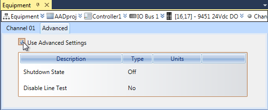 Advanced Settings for Digital Output Channels