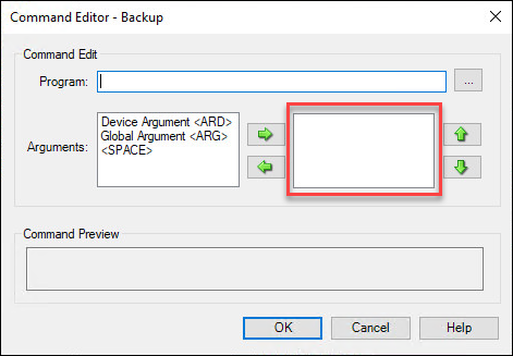 Backup - right combo box