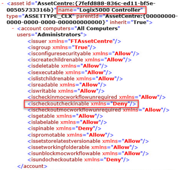 FTAC v12_SecurityConfigurationExport_Logix5000Controller