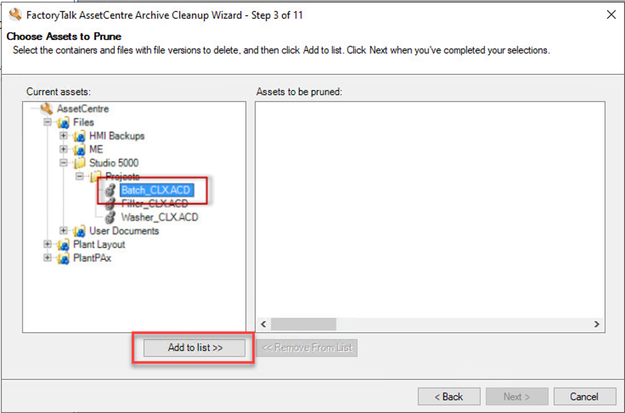 KB_FTAC Archive Cleanup Wizard Step3