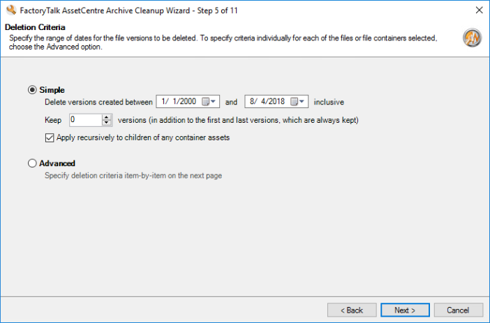 KB_FTAC Archive Cleanup Wizard Step5