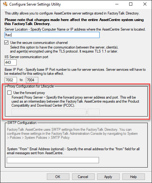 configure server forward proxy