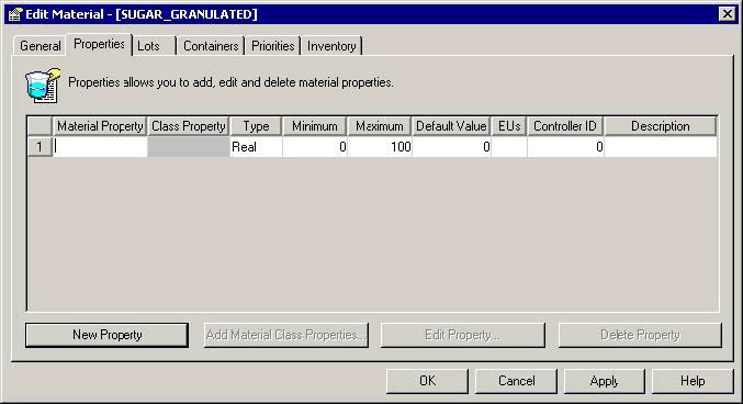 Edit mateiral dialog