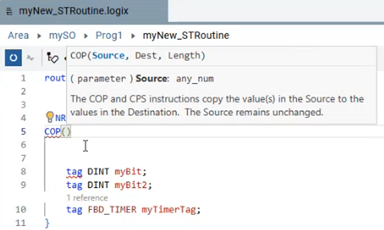 Inline guide example