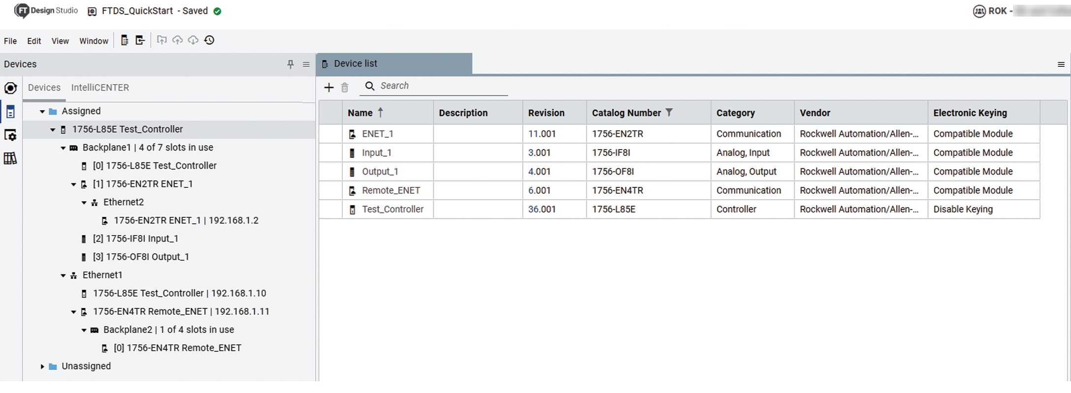 This image shows devices in the device list.