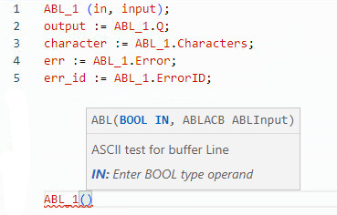 ABL structured text example