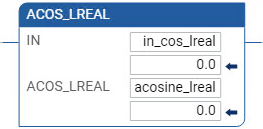 ACOS_LREAL ladder diagram examples