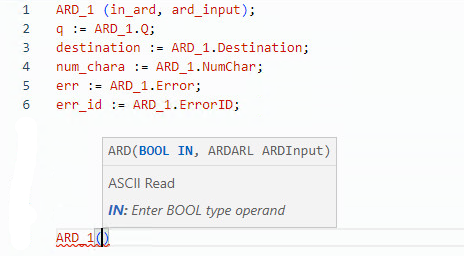 ARD structured text example