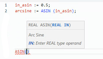 ASIN structured text example