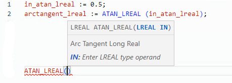ATAN_LREAL structured text example