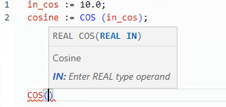 COS structured text example