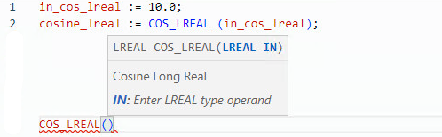 COS_LREAL structured text example