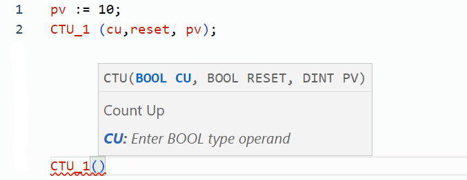 CTU structured text example