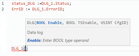 DLG structured text example