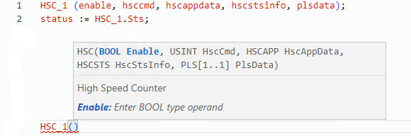 HSC structured text example