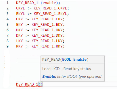 KEY_READ structured text example
