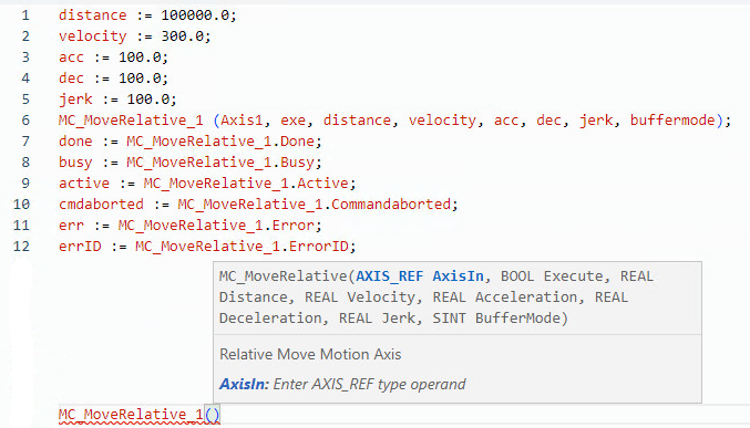 MC_MoveRelative structured text example