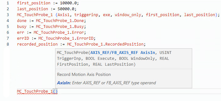 MC_TouchProbe structured text example