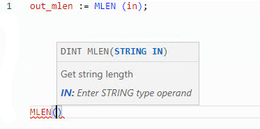 MLEN structure text example