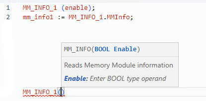 MM_INFO structured text example