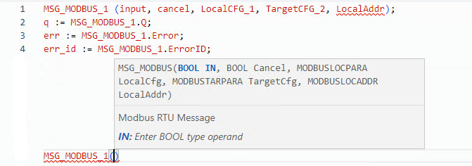 MSG_MODBUS structured text example