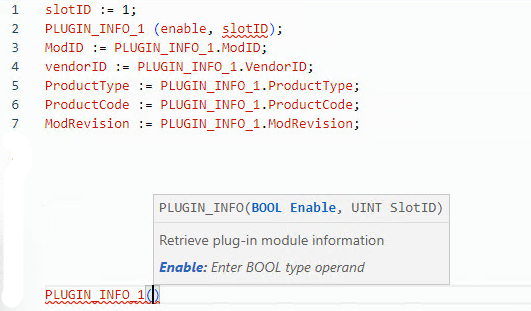 PLUGIN_INFO structured text example