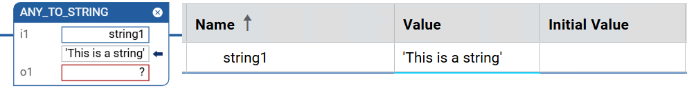 LD value display - Program - No initial value - String