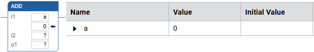 LD value display - Program - No initial value
