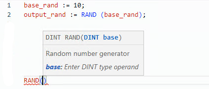 RAND structured text example