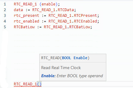 RTC_READ structured text example
